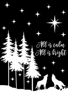 All is Calm Sign ••WITH LIGHTS••