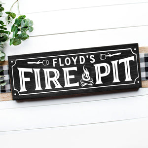 FIRE PIT HORIZONTAL with NAME