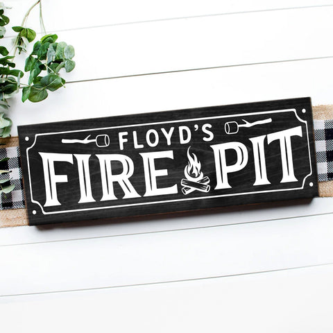 FIRE PIT HORIZONTAL with NAME
