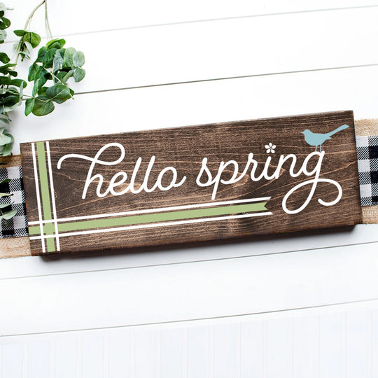 HELLO SPRING WITH BIRD