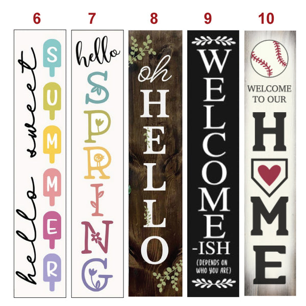 REVERSIBLE PORCH SIGN