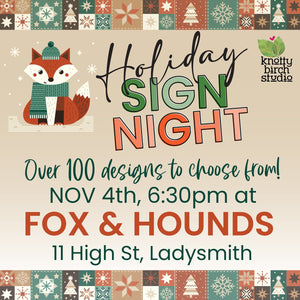 FOX & HOUNDS NOV 4th, 6:30 PM