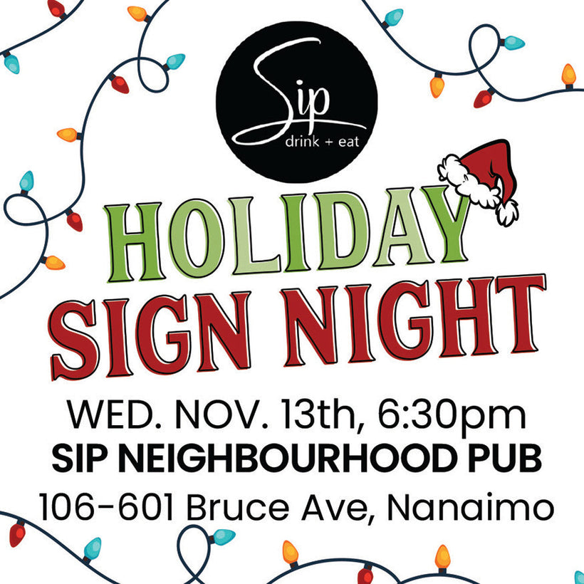 SIP PUB WED. NOV 13th 6:30PM