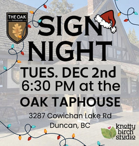 OAK TAPHOUSE -TANSOR DEC. 2nd, 6:30PM
