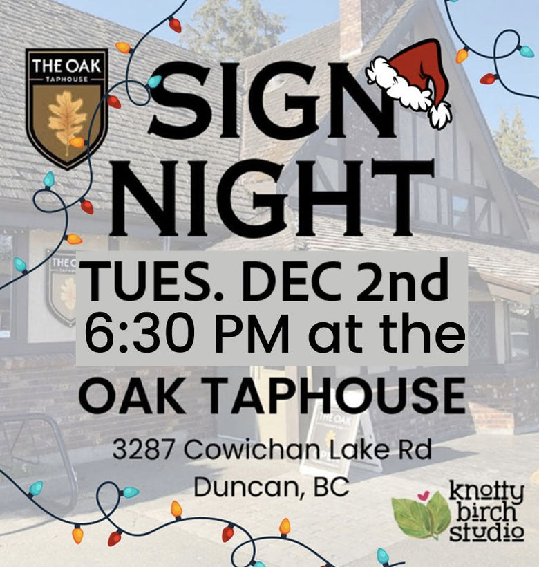 OAK TAPHOUSE -TANSOR DEC. 2nd, 6:30PM
