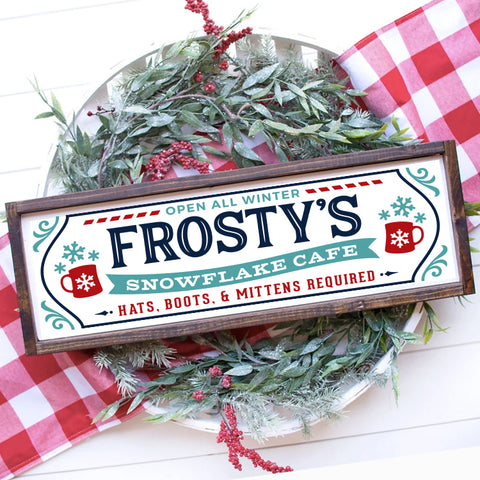 Frosty's Snowflake Cafe with FRAME