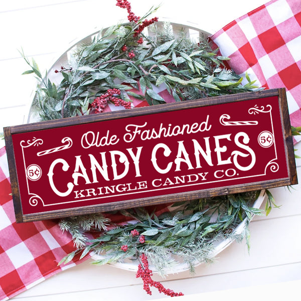 Old Fashioned Candy Canes with FRAME