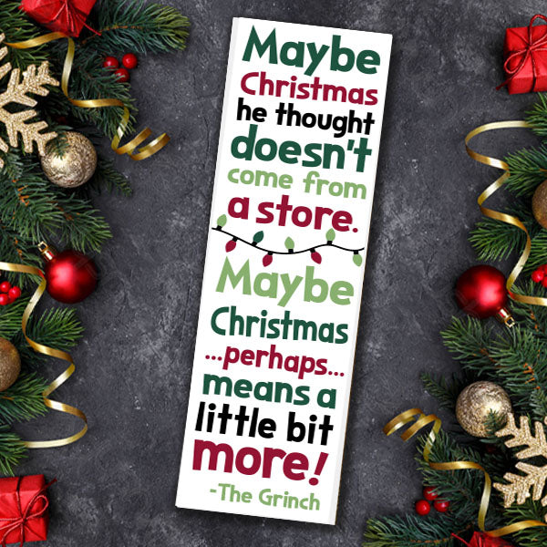 Maybe Christmas Grinch Quote - Take Home Kit