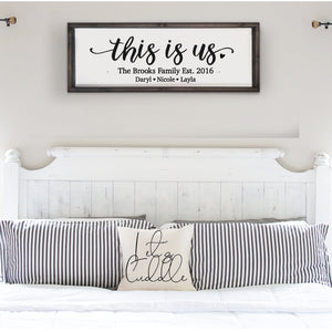 This is Us Family Sign - FRAMED