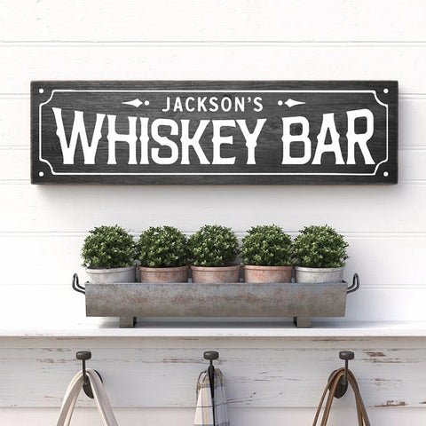 WHISKEY BAR with Name
